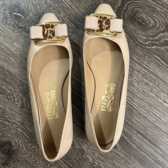 Salvatore Ferragamo ballet flats beige size 8 - Picture 7 of 7